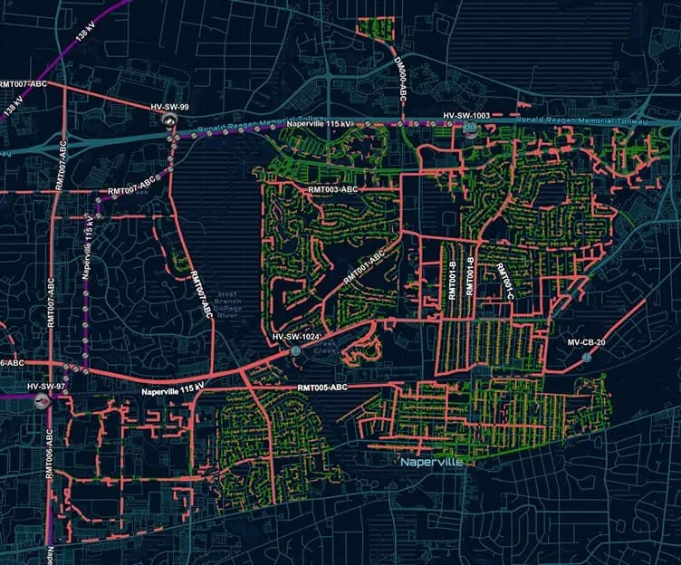 Screenshot of Electric Power Engineer's proprietary software interface, Eneri-I, InSights